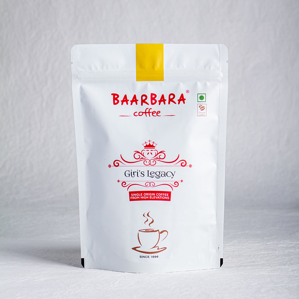 Baarbara Coffee Roasted Arabica Coffee Beans + Giri's Legacy Premium Filter Coffee Powder - The Ultimate Filter Coffee Duo