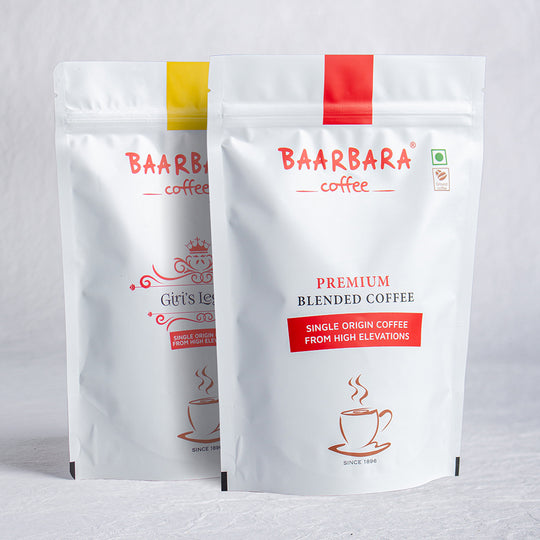 Baarbara Coffee Premium Blended Filter Coffee Powder + Giri's Legacy Premium Filter Coffee Powder - The Ultimate Filter Coffee Duo