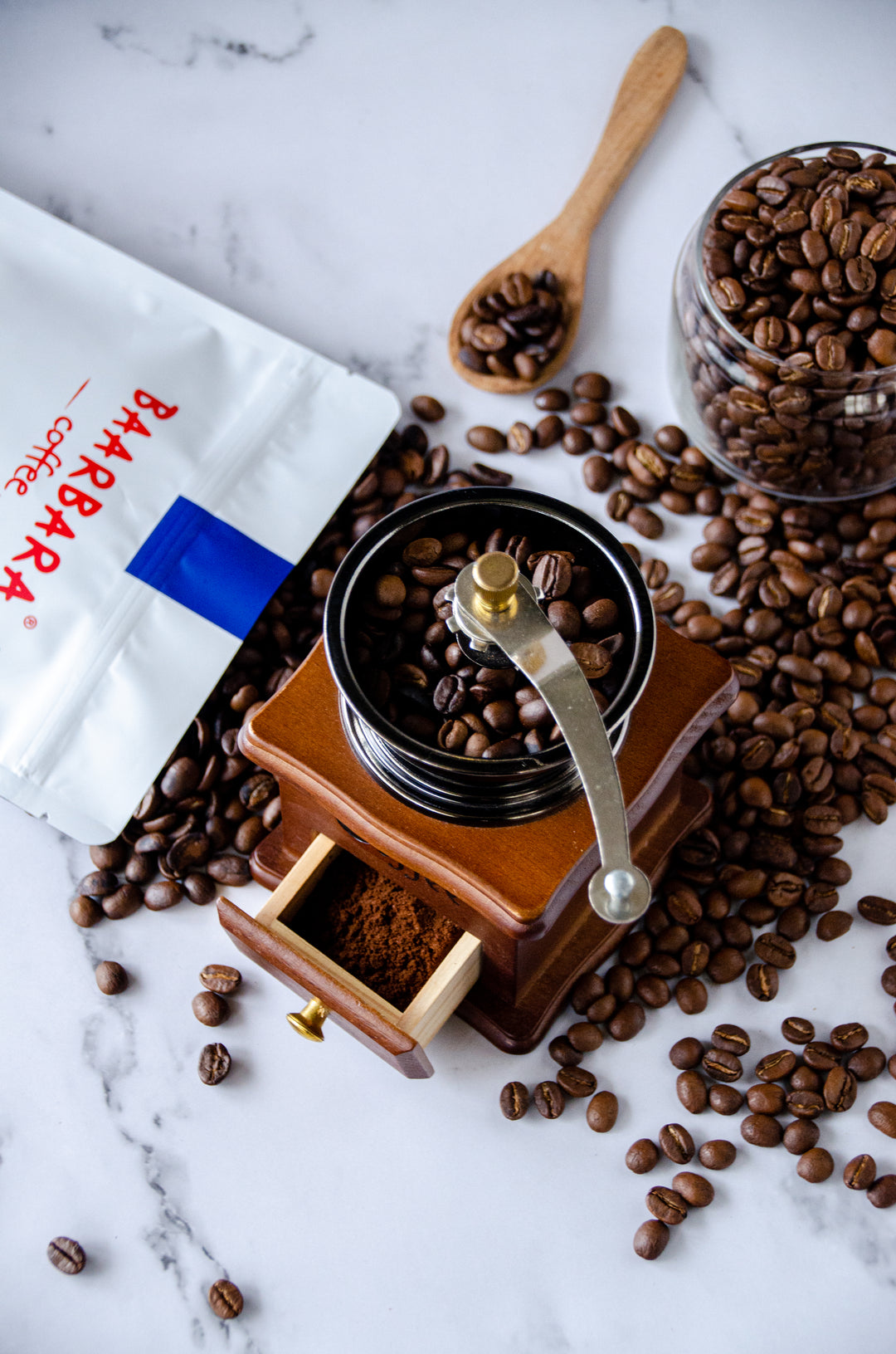 Baarbara Coffee Premium Blended Filter Coffee Powder + Roasted Arabica Coffee Beans